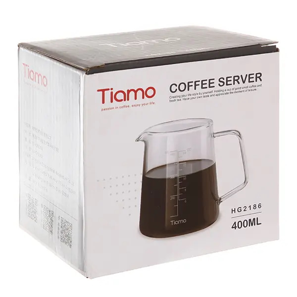 Сервер кофейный (кувшин) Tiamo HG2186 термостойкое стекло, 400 мл