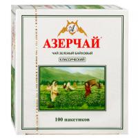 Чай зеленый Азерчай классический, 1,8г х 100шт