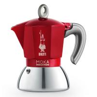Гейзерная кофеварка Bialetti New Moka Induction Red, 6 порций, 280 мл