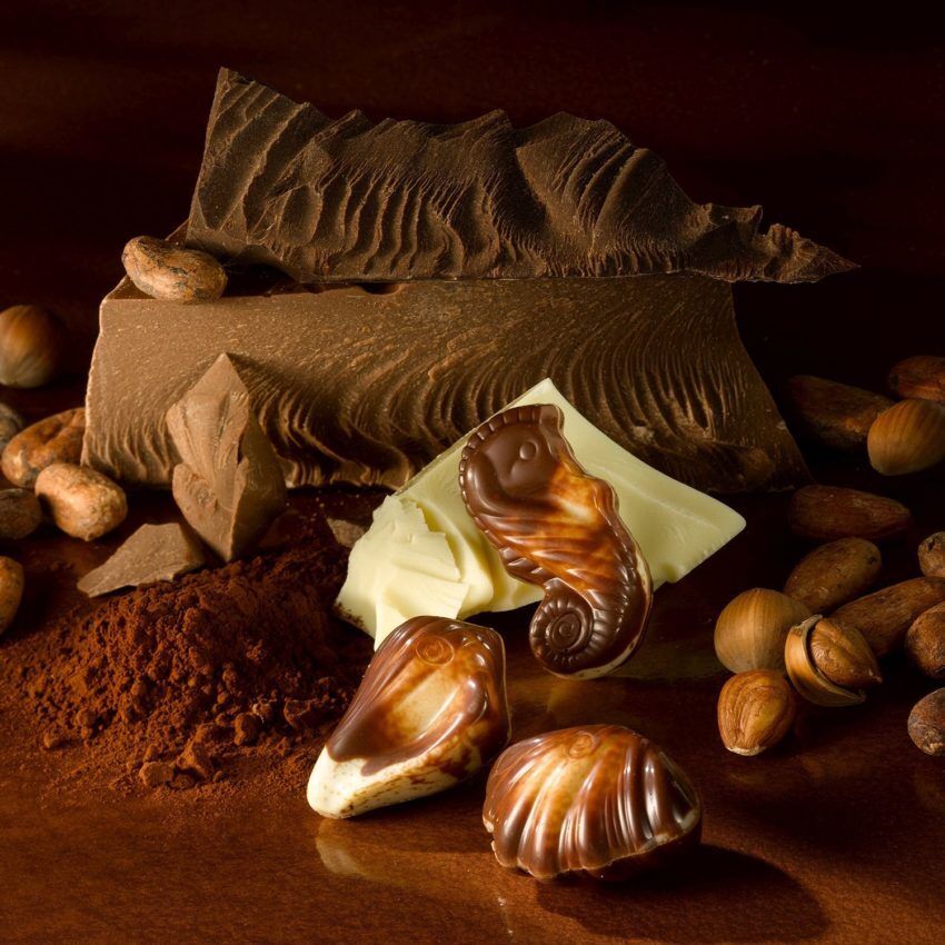 Конфеты Guylian шоколадные Морские Ракушки, золотая уп. 250 г