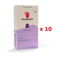 Кофе в капсулах Decaffeinato, 10 коробочек (100 шт)