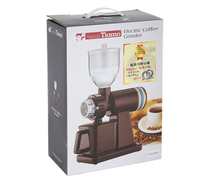 Кофемолка электрическая Tiamo HG0426BW 610 S.S. коричневая
