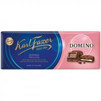 Шоколад Fazer Domino молочный с шоколадным печеньем и ванилью, 195г.