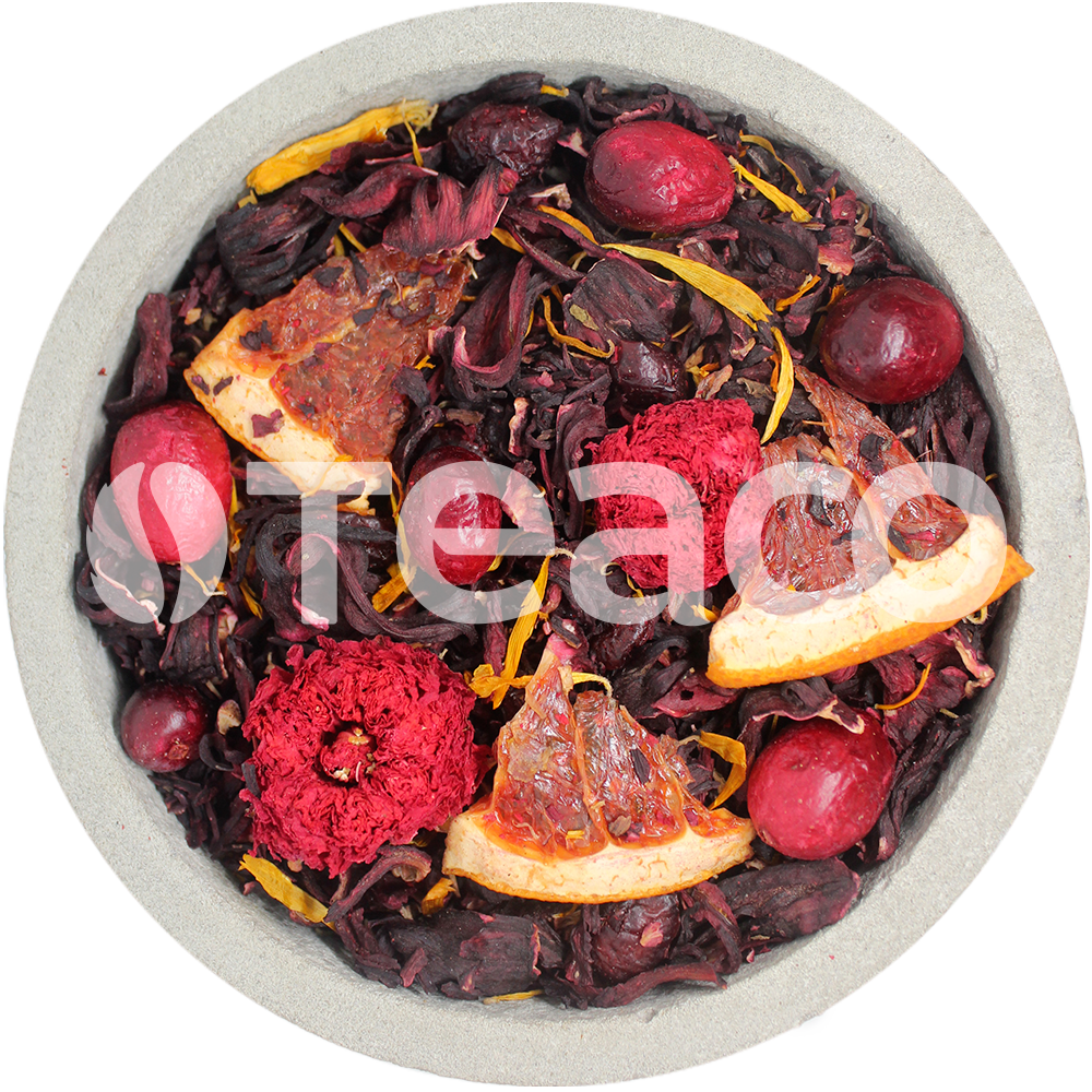 Чай TEACO Грейпфрут с клюквой и гибискусом, 100 гр.
