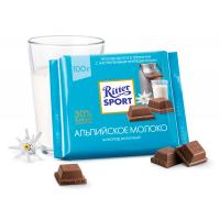 Шоколад Ritter Sport молочный АЛЬПИЙСКОЕ МОЛОКО, 100 г
