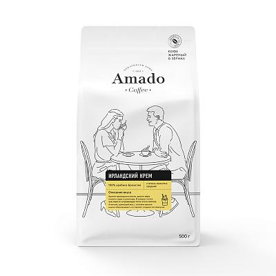 Кофе в зернах ароматизированный Amado Ирландский крем, 500 гр.