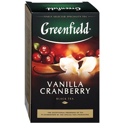 Чай черный Greenfield Ванилла Крэнберри 100г.