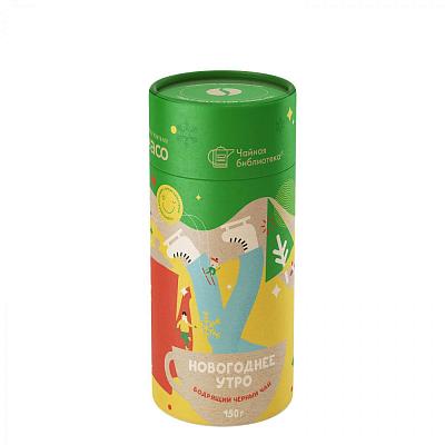 Чай TEACO Новогоднее Утро в подарочной упаковке, (тубус), 150 гр.