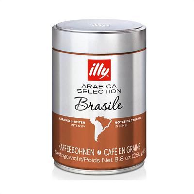 Кофе в зернах Illy средней обжарки Бразилия, 250 гр. (ж.б.)