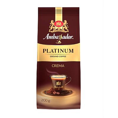 Кофе молотый Ambassador Platinum Crema, 200 гр.