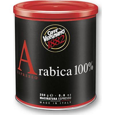 Кофе молотый Vergnano 1882 100% Arabica Espresso, 250 гр. (ж.б.)