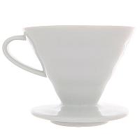 Воронка (пуровер) HARIO V60 VDC-02W белая, керамика