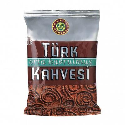 Кофе молотый Kahve Dunyasi Orta Kavrulmus средней обжарки, 100 гр.
