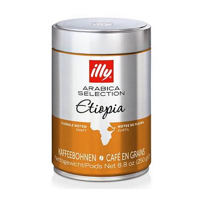 Кофе в зернах Illy средней обжарки Эфиопия, 250 гр. (ж.б.)