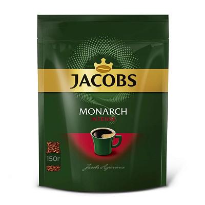 Кофе растворимый Jacobs Monarch Intense, 150 гр. (м/у)