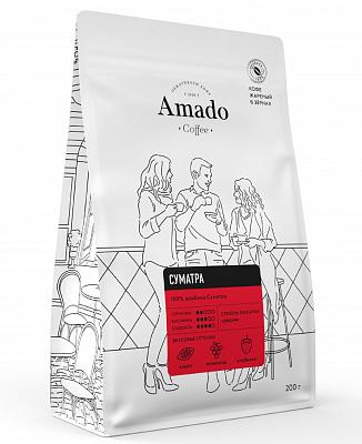 Кофе в зернах свежеобжаренный Amado Суматра, 500 гр.