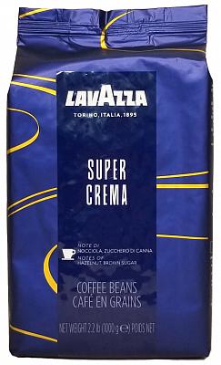 Кофе в зернах Lavazza Super Crema, 1000 гр.