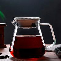 Чайник-сервер V60 жаропрочный CS-GL0001, стекло 600 мл