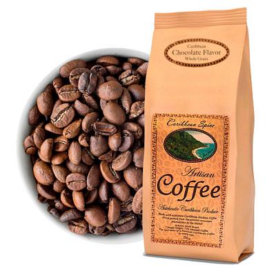 Кофе в зернах Caribbean Spice Artisan Kosher Coffee Chocolate Grain (шоколад), 250 гр.