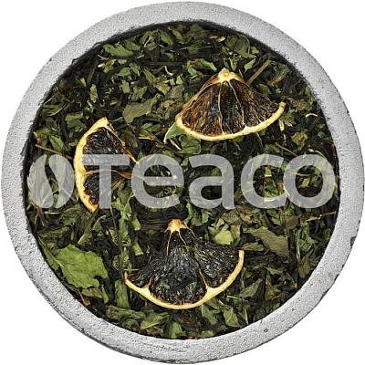 Чай черный TEACO байховый с мелиссой, 200 гр.