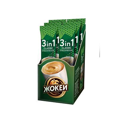 Кофе растворимый Жокей Классический 3в1 (12гх10п)