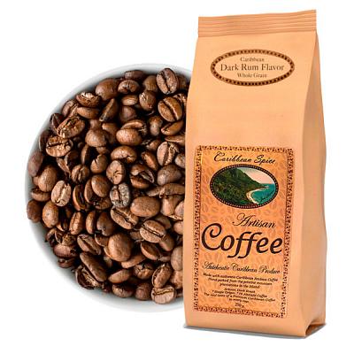 Кофе в зернах Caribbean Spice Artisan Kosher Coffee Rum Grain (ром), 250 гр.