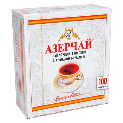 Чай черный Азерчай с бергамотом, 2г х 100шт