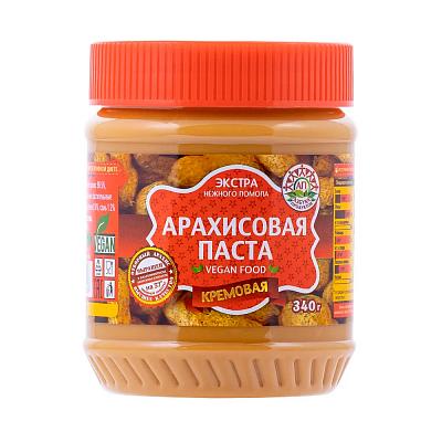 Паста арахисовая АЗБУКА ПРОДУКТОВ ЭКСТРА кремовая, 340г
