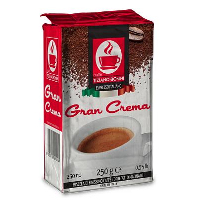Кофе молотый Caffe Tiziano Bonini Gran Crema, 250 г
