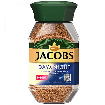 Кофе растворимый Jacobs Decaff День и Ночь, 95 г ст/б