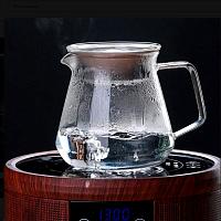 Чайник-сервер V60 жаропрочный CS-GL0001, стекло 600 мл